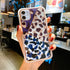 Electroplating love leopard print small waist protective