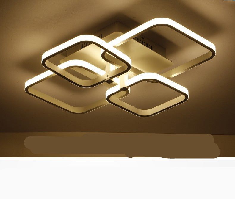 Modern Square Table Lamp for Living Room, Bedroom, Dining