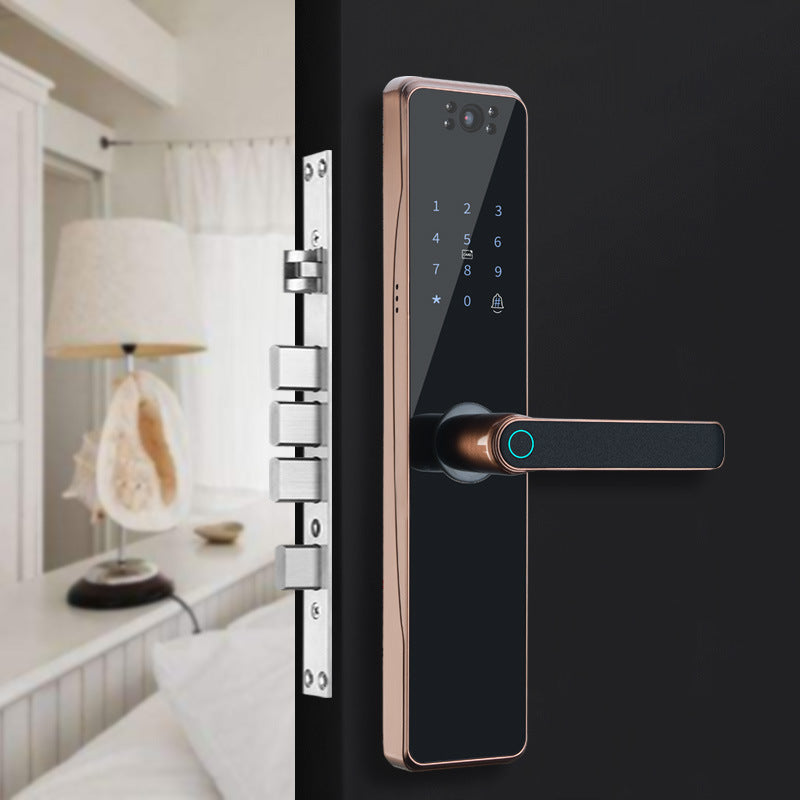Smart Fingerprint Door Lock with Wi-Fi and Video Surveillance