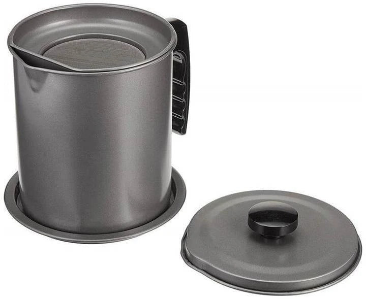 Japanese-style Household Stainless Steel Filter Mesh With Cover Oil Filter Appliance