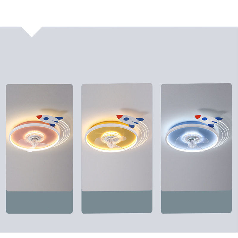 Simple Modern Ultra-thin Round Nordic Restaurant Fan