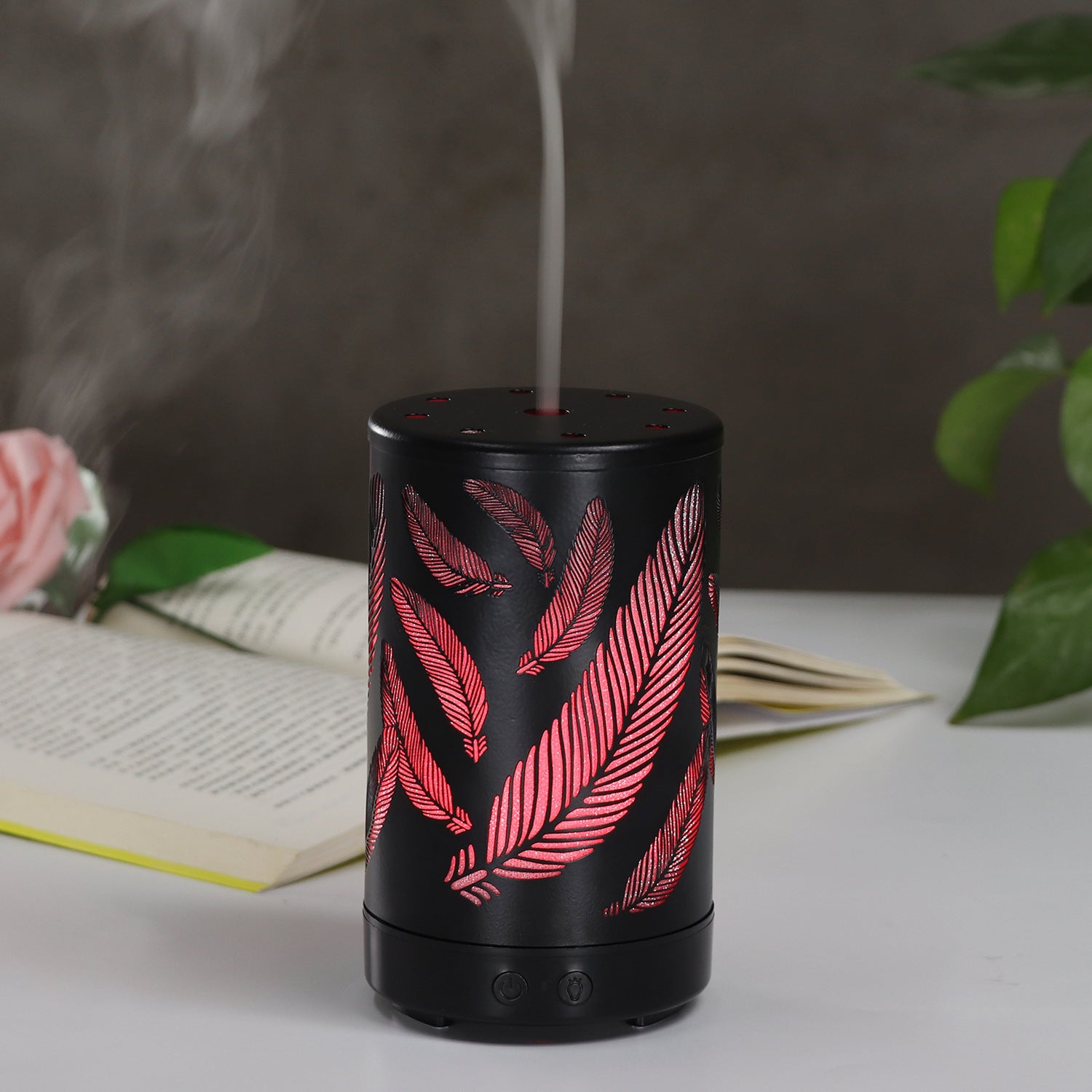 Feather wrought iron aromatherapy machine