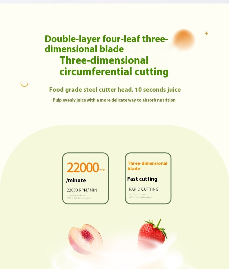 Portable Juicer Cooking Machine Complementary Food Cooking Grinding Travel Cup