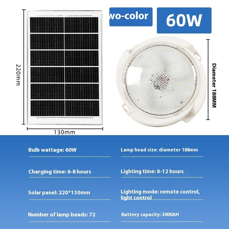 Solar Ceiling Lamp LED Indoor And Outdoor Lighting
