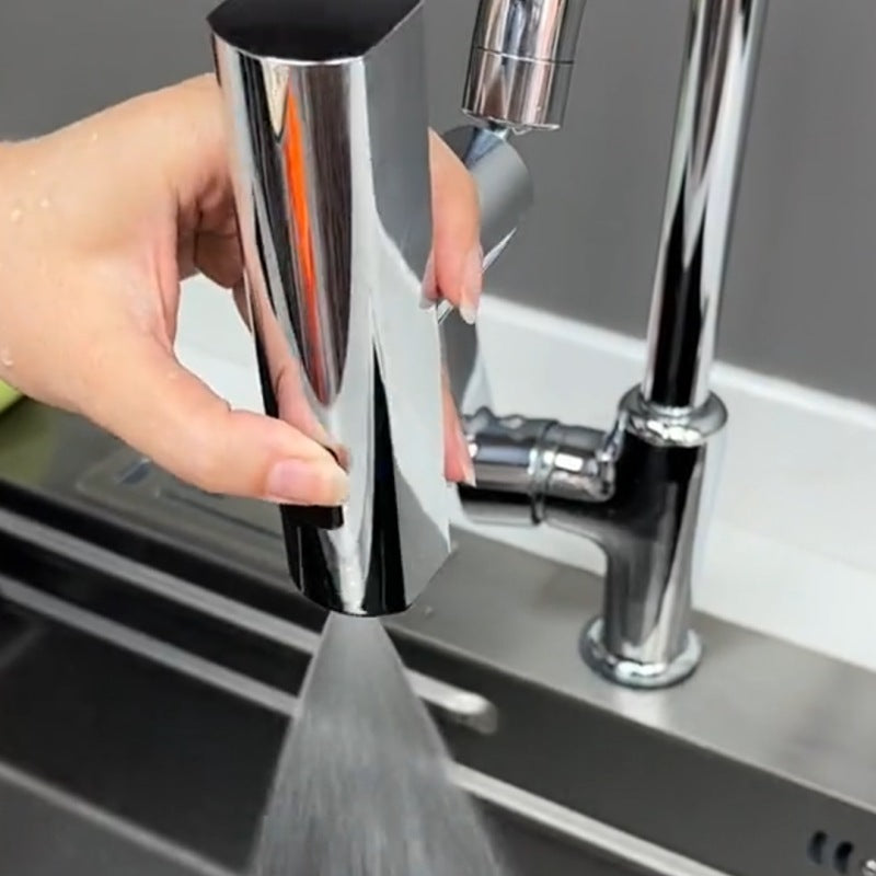 Multifunctional Kitchen Faucet Extension with Rotating Splash-Proof Water Nozzle