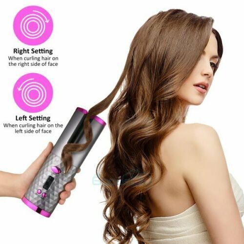 Electric LCD Display  Rotating Hair Curler Hair Waver Curling Iron