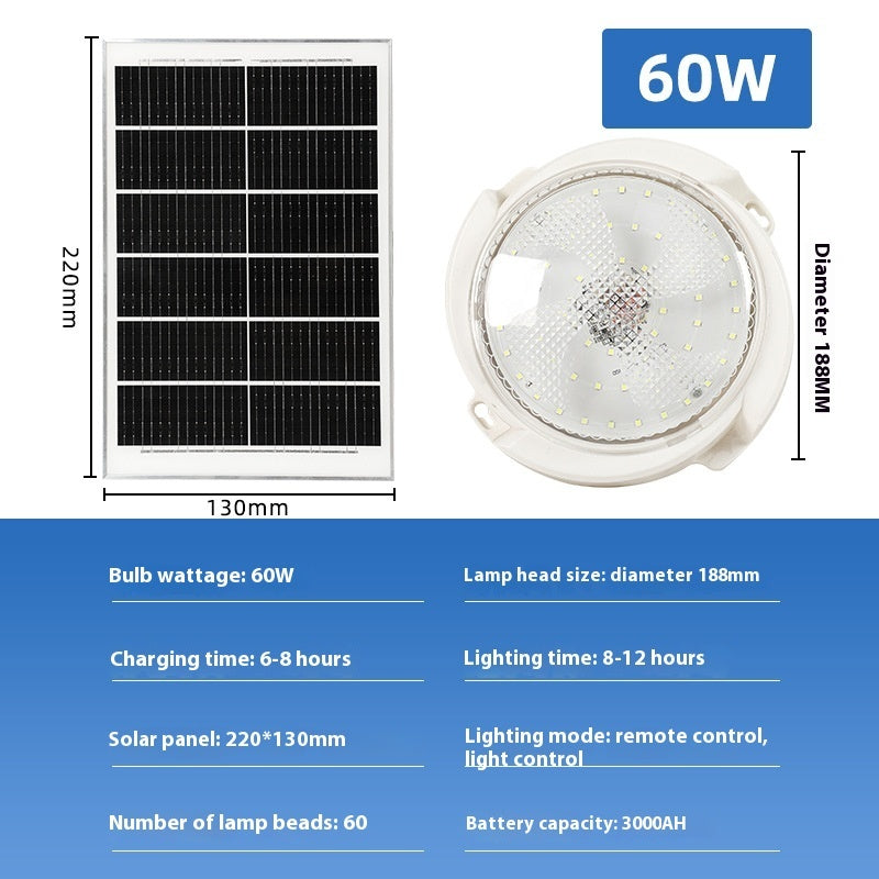 Solar Ceiling Lamp LED Indoor And Outdoor Lighting
