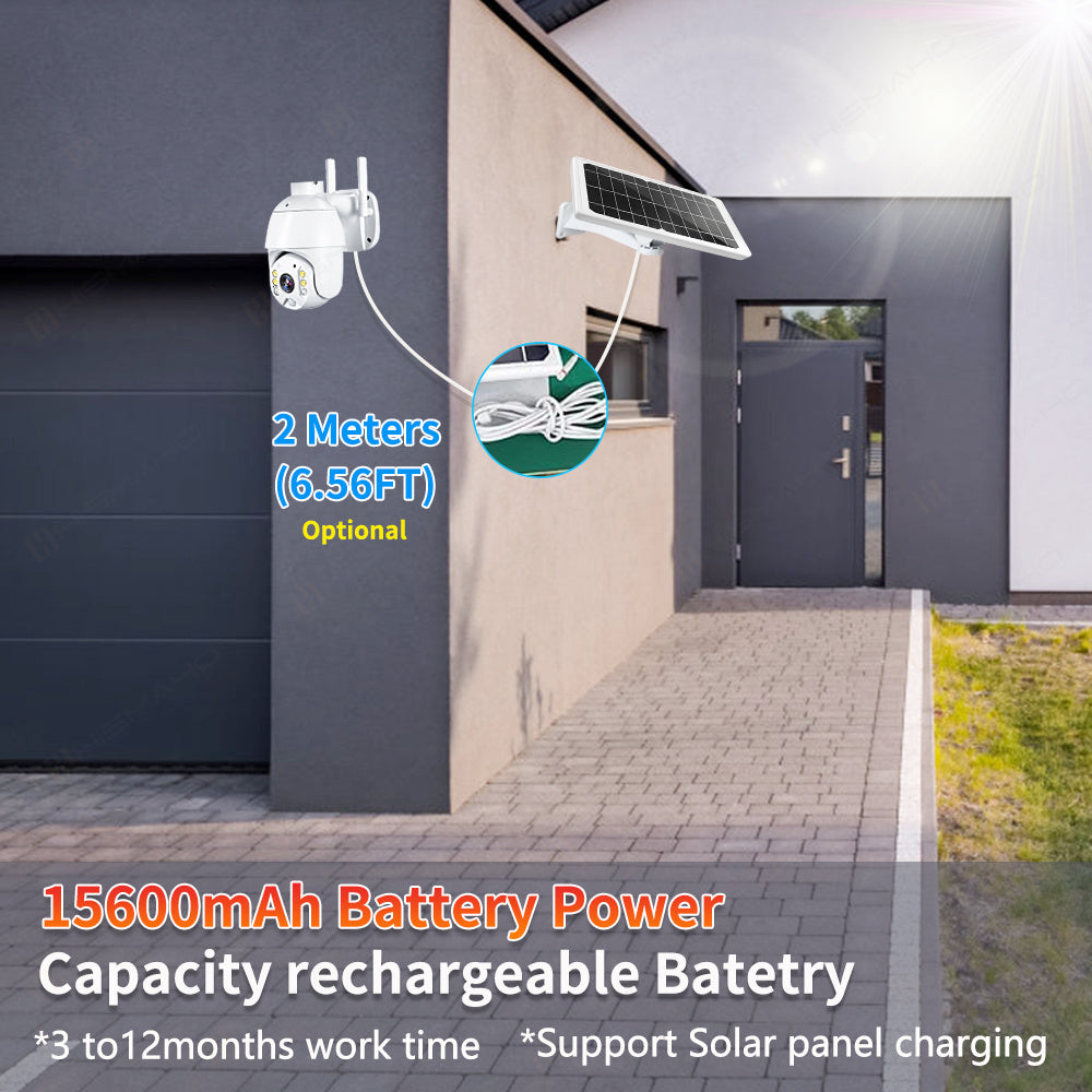 4G LTE Wireless Security Camera with 1080P HD, IP WIFI, Solar Panel, and Night Vision