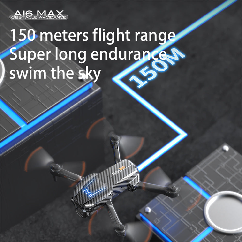 A16 Optical Flow Drone with Triple Camera, Obstacle Avoidance, and Remote Control