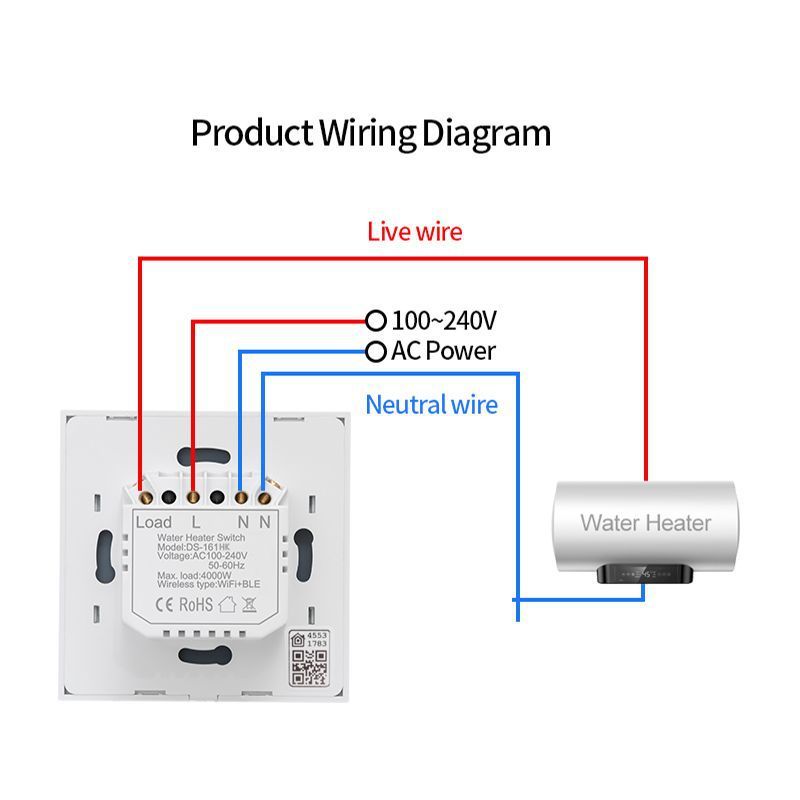 Smart Water Heater Switch with High-Power Timing Control