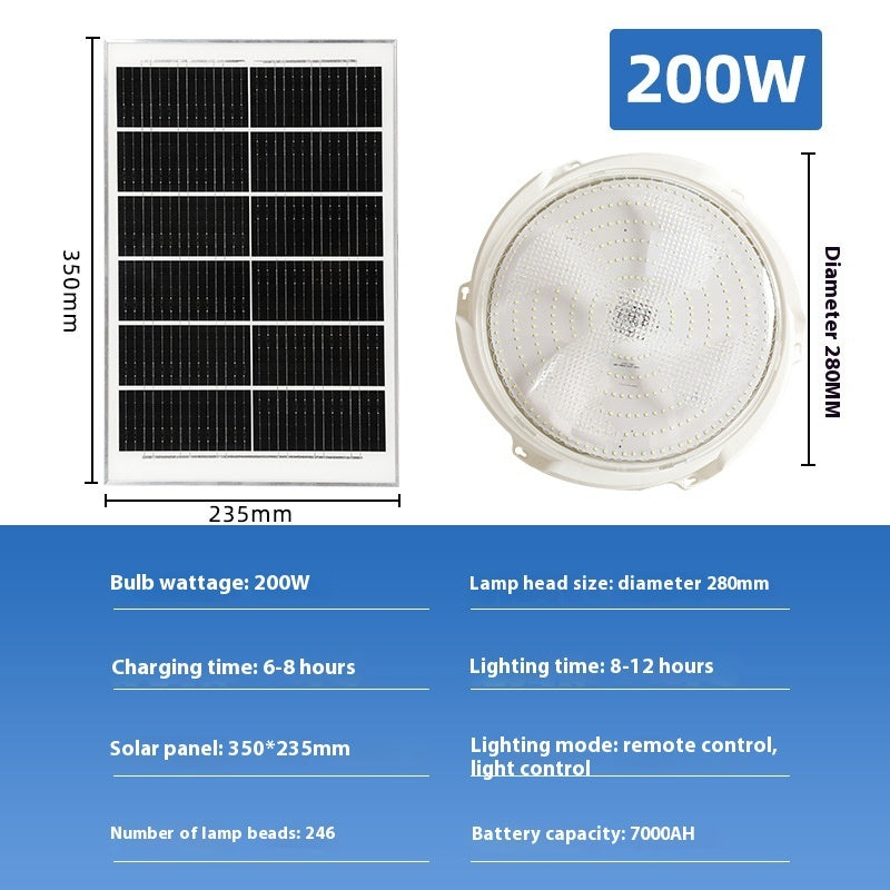 Solar Ceiling Lamp LED Indoor And Outdoor Lighting