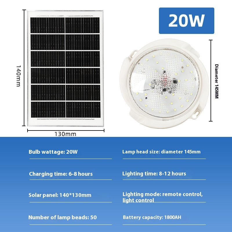 Solar Ceiling Lamp LED Indoor And Outdoor Lighting