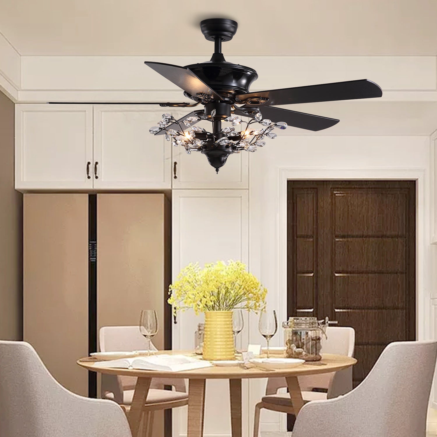 American Style Retro Fan Lamp for Living Room and Dining Room