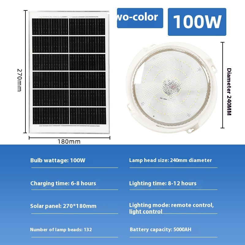 Solar Ceiling Lamp LED Indoor And Outdoor Lighting