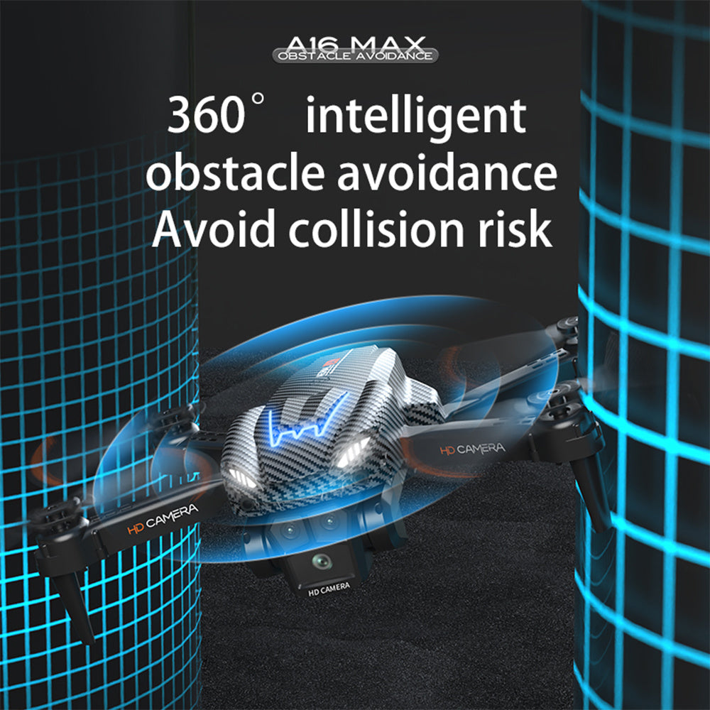 A16 Optical Flow Drone with Triple Camera, Obstacle Avoidance, and Remote Control