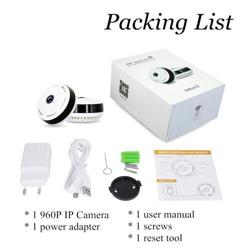 Cobell 960P 360° Wifi IP Camera with Night Vision