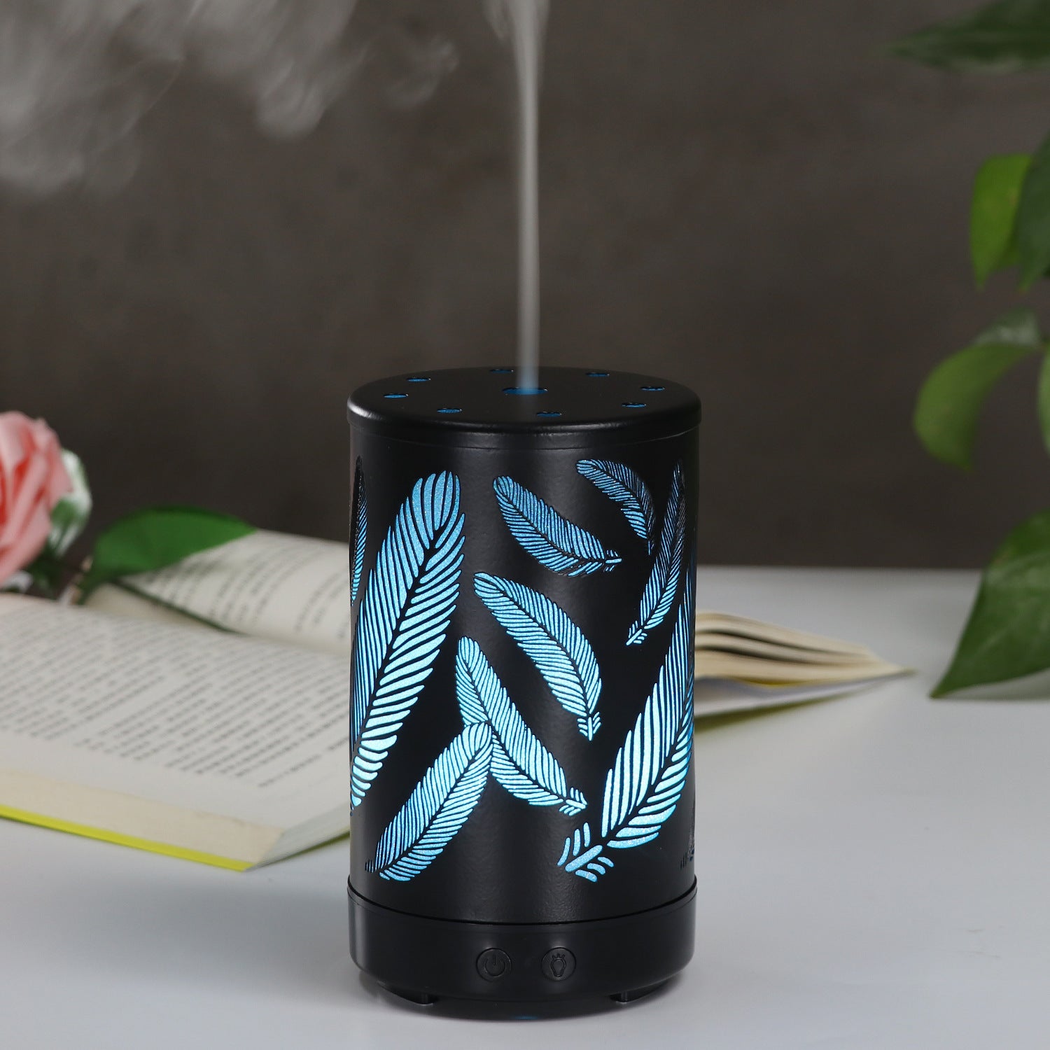 Feather wrought iron aromatherapy machine
