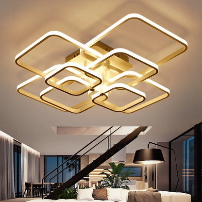 Modern Square Table Lamp for Living Room, Bedroom, Dining