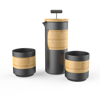 Simple And Portable Travel Ceramic Pressure Pot Coffee Appliance