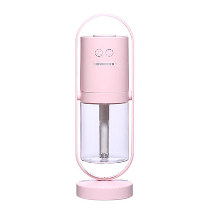 Magic Shadow USB Air Humidifier with Projection Night Lights, Ultrasonic Car Mist Maker, and Mini Office Air Purifier
