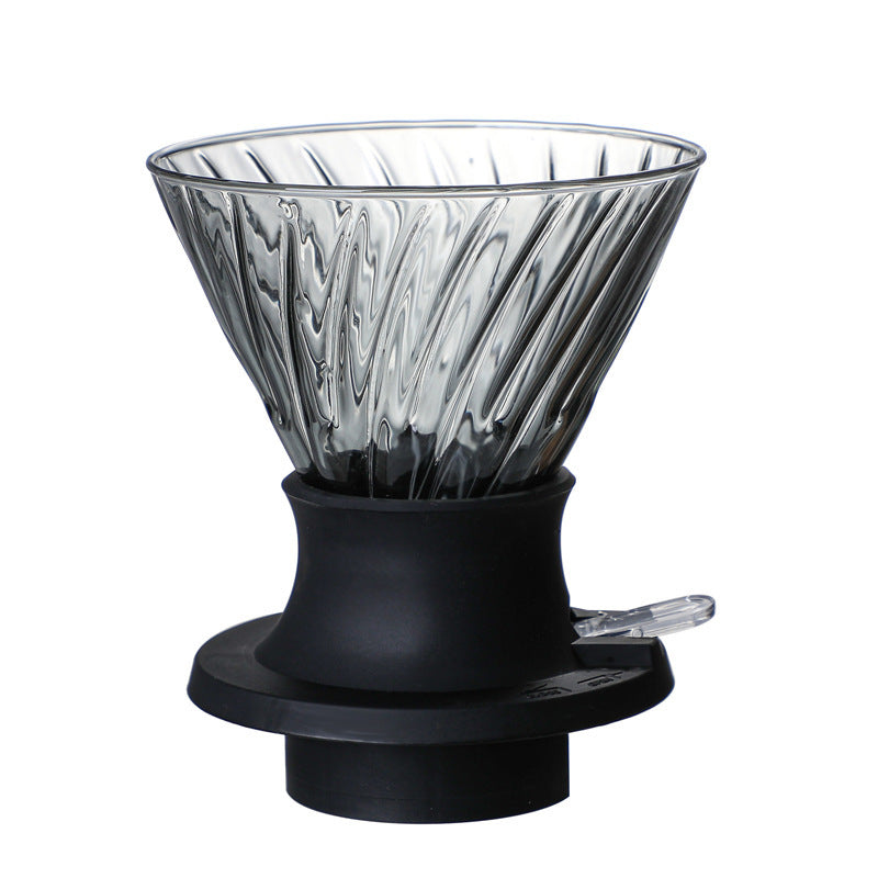 Glass Coffee Pot Infuser Hand Flushing Appliance Filter Cup